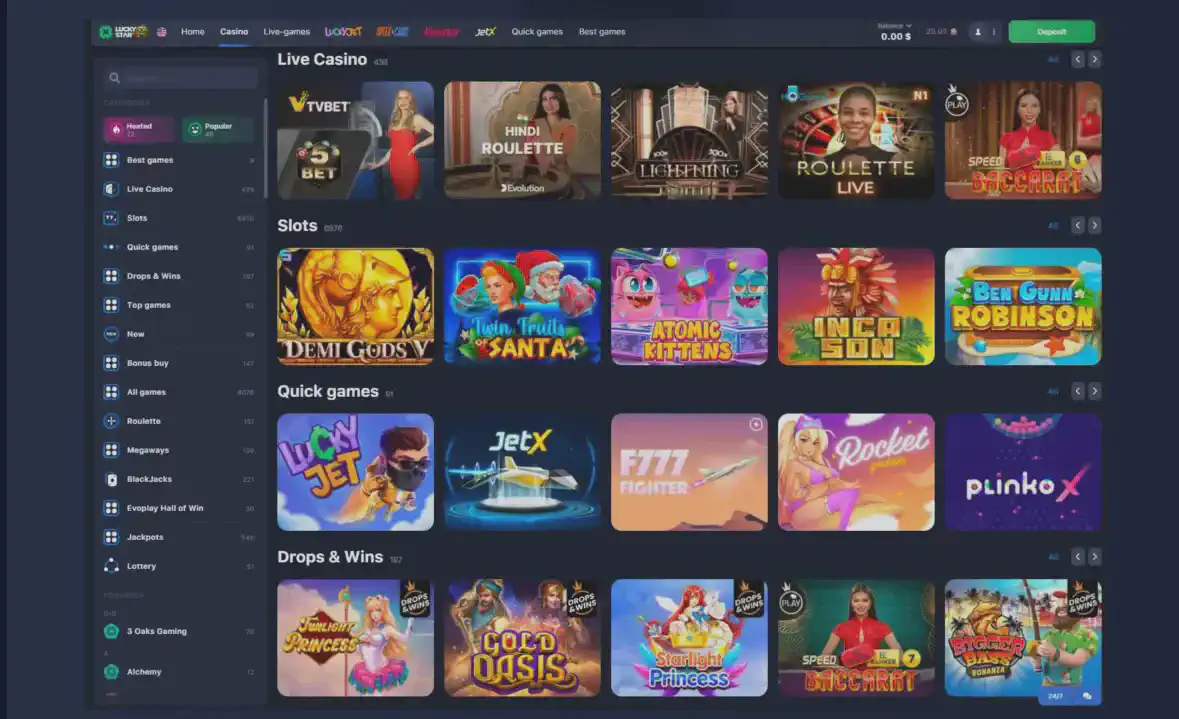 Lucky Star games
