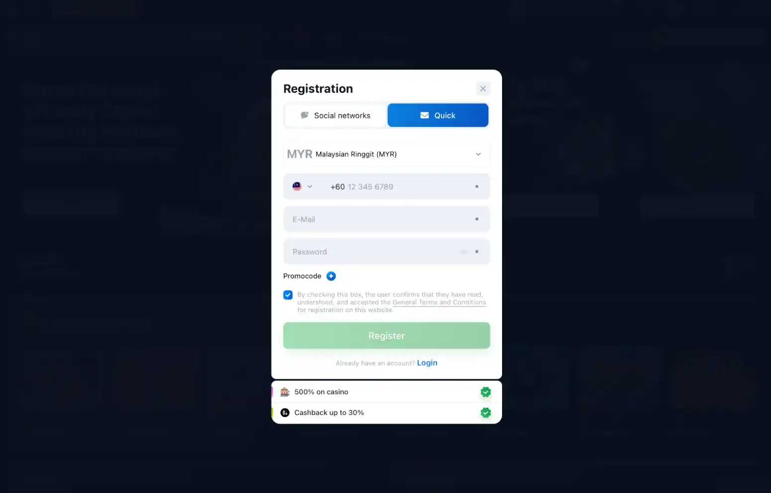 Lucky Star registration