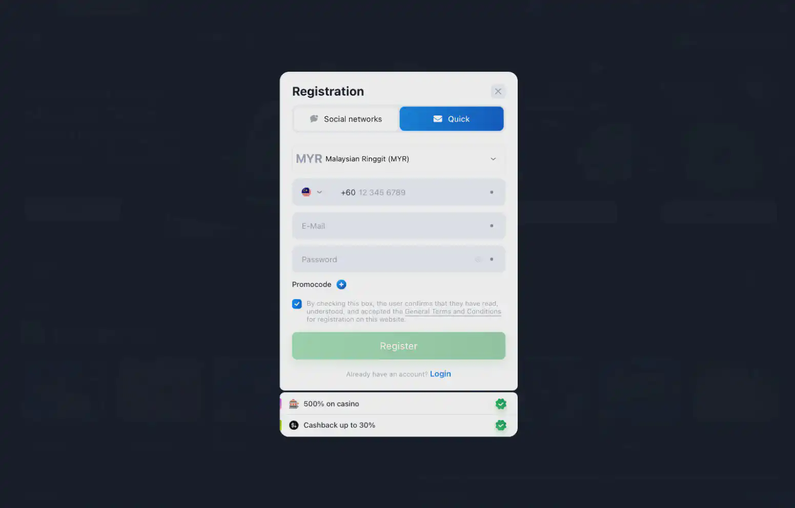 Lucky Star registration