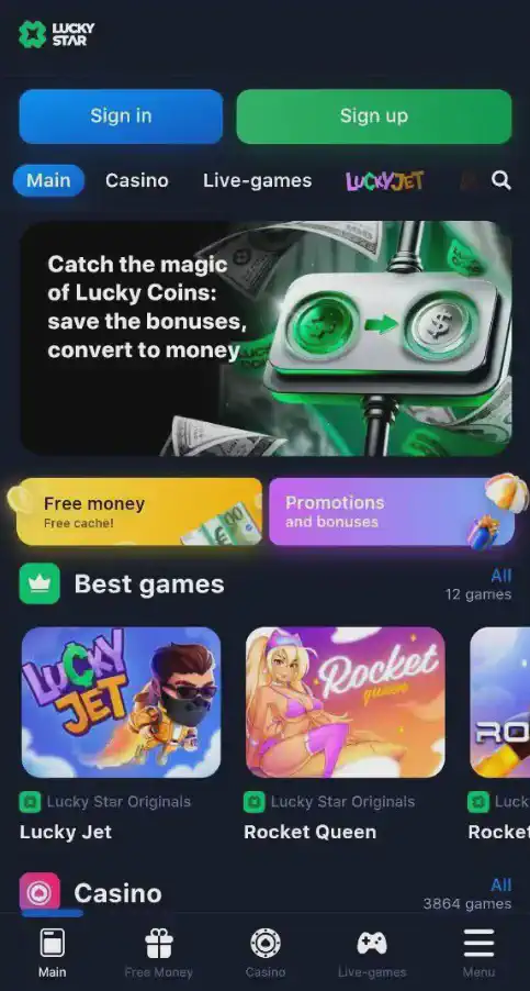 Lucky Star mobile